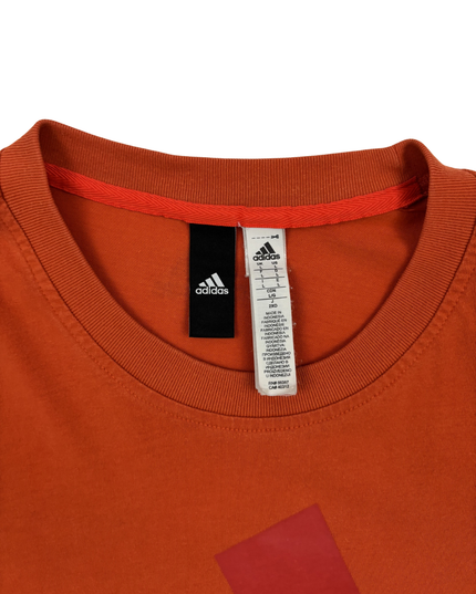 Adidas Core Logo Burnt Orange Graphic T-Shirt - M