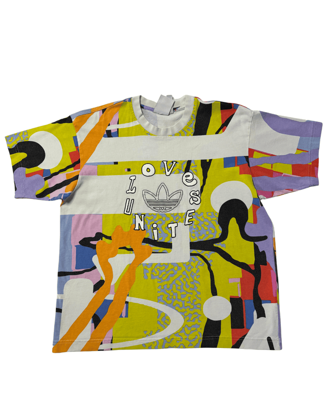 Adidas Originals “Love Unites” Multicolor Graphic T-Shirt