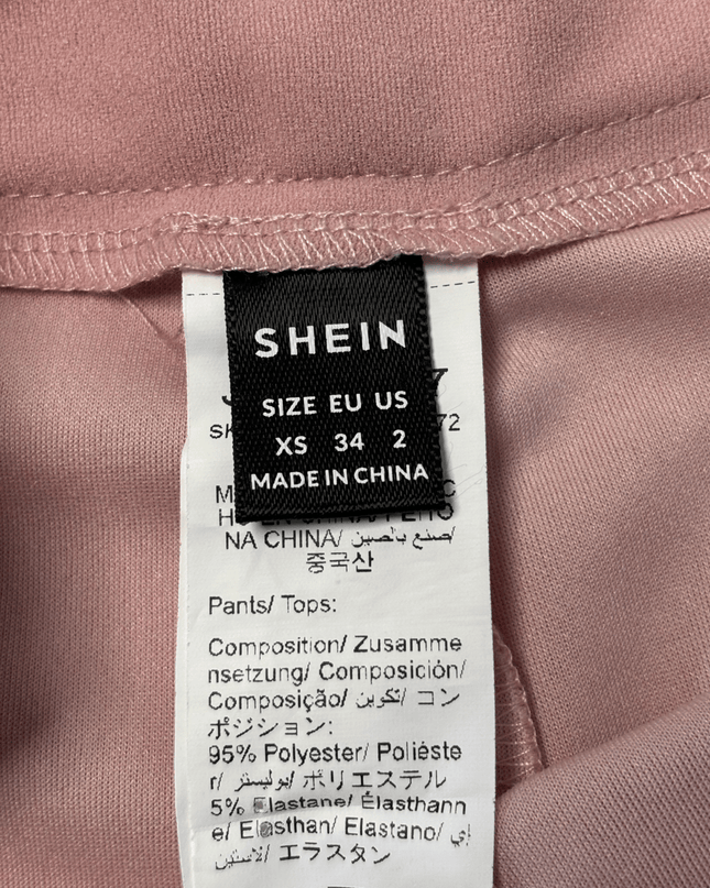 Dusty Rose Two-Piece Vest and Wide Leg Pant Co-ord Set