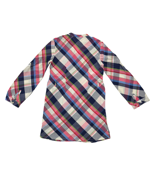 Tommy Hilfiger Multicolor Plaid Ruffle Button-Up Shirt - XS