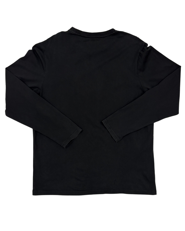 Tommy Hilfiger Essential Black Long Sleeve Logo T-Shirt - M