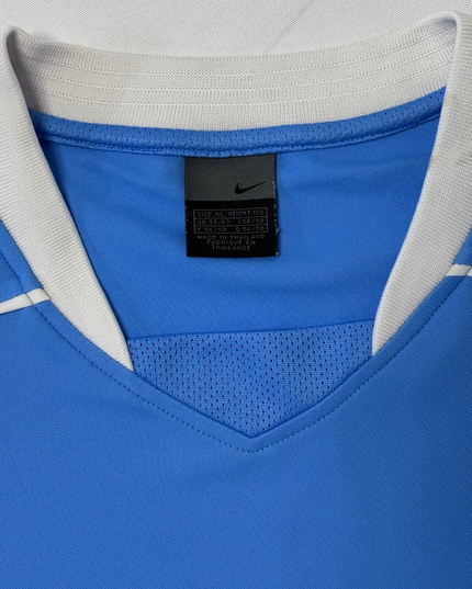 Vintage Nike Blue & White Long Sleeve Training Jersey