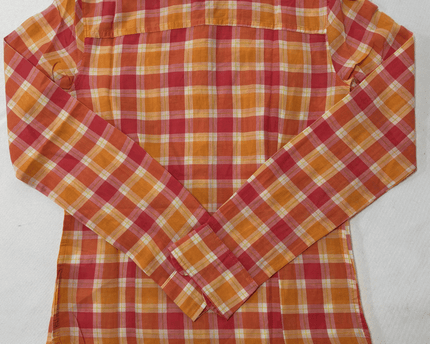 Aeropostale Neon Pink & Orange Long Sleeve Button Down Shirt.