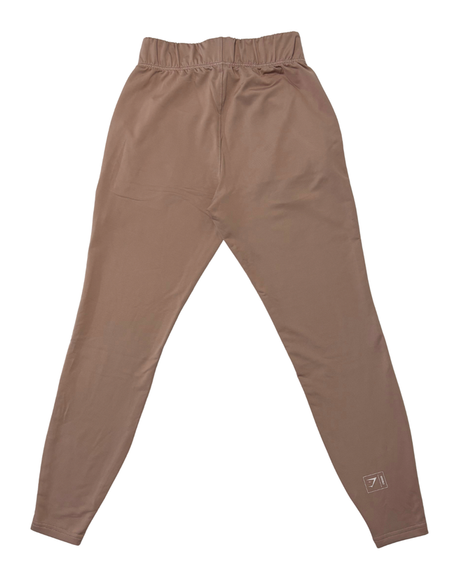 Gymshark Taupe/Dusty Rose White Piping Retro Joggers