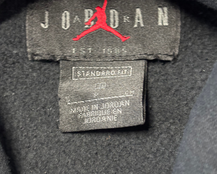 Jordan Black Standard Fit with White Jumpman Logo Pullover Hoodie