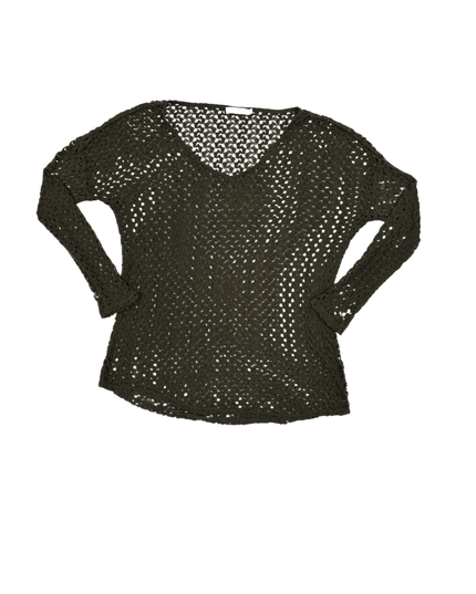 Ricki’s Olive Green Crochet Long Sleeve Top - M