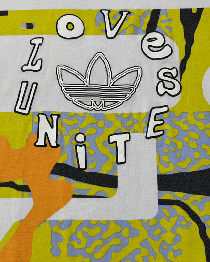 Adidas Originals “Love Unites” Multicolor Graphic T-Shirt
