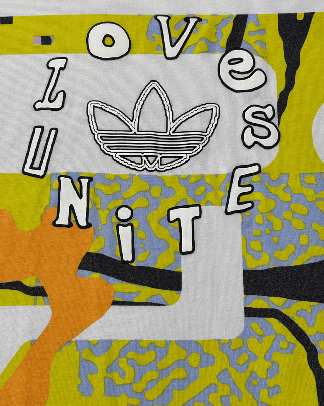 Adidas Originals “Love Unites” Multicolor Graphic T-Shirt