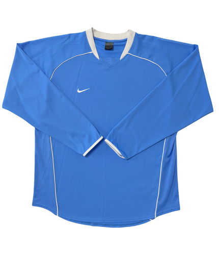Vintage Nike Blue & White Long Sleeve Training Jersey