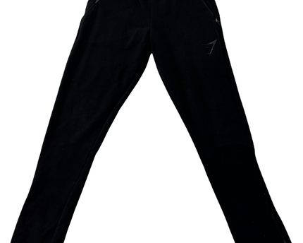 Gymshark Black Tapered Fit with Ankle Zips Joggers