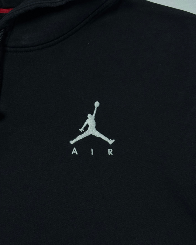 Jordan Black Standard Fit with White Jumpman Logo Pullover Hoodie