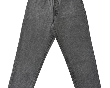 Levi’s 901 High-Waist Tapered Gray Acid Wash Denim Jeans