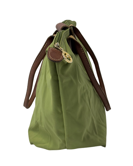 Longchamp Le Pliage Original Medium Apple Green Nylon Shoulder Bag