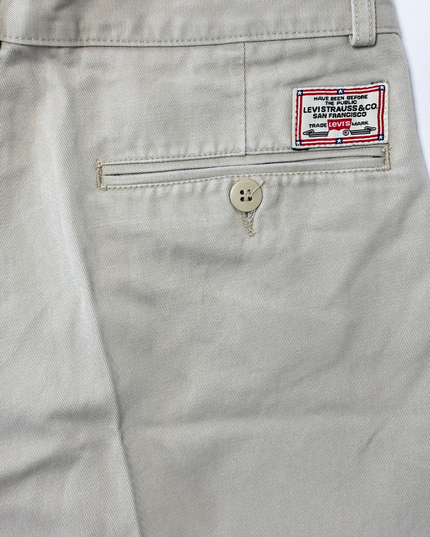 Levi’s Vintage Beige Classic Straight Fit Pleated Chino Pants –