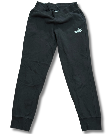 Puma Black Trouser White Logo - (Women M | Men XS)