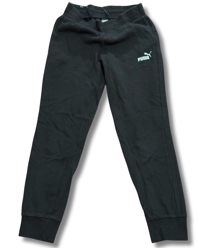 Puma Black Trouser White Logo - (Women M | Men XS)