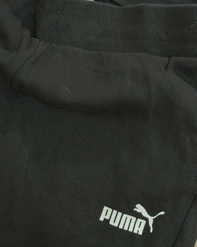 Puma Black Trouser White Logo - (Women M | Men XS)
