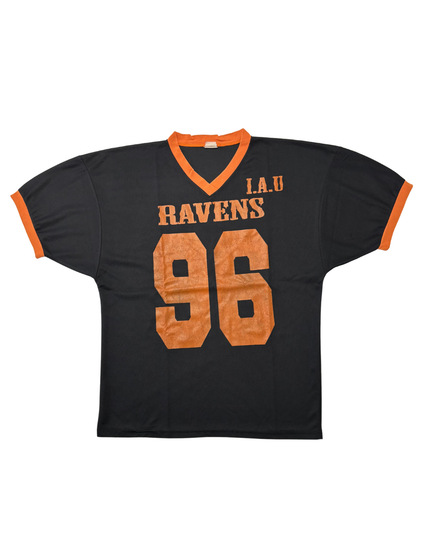 Vintage I.A.U Ravens #96 Mesh V-Neck Football Jersey - L