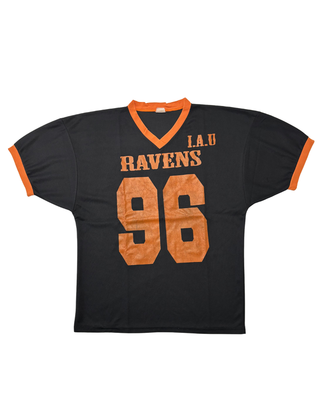 Vintage I.A.U Ravens #96 Mesh V-Neck Football Jersey - L