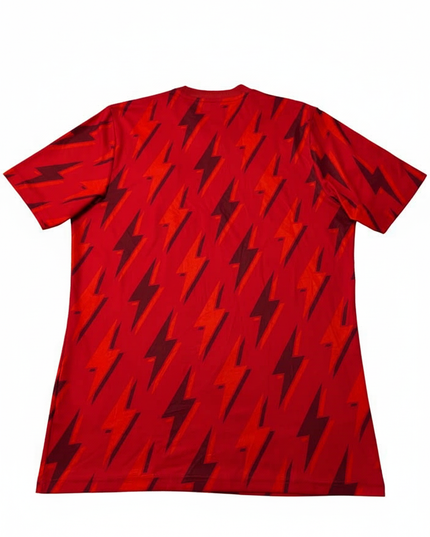 Adidas Arsenal FC 2023-24 Red Lightning Pattern Pre-Match Soccer Jersey