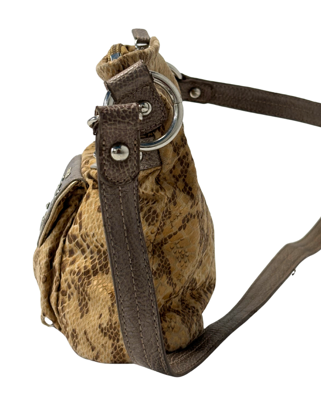 Kathy Van Zeeland Y2K Snakeskin Crossbody Bag