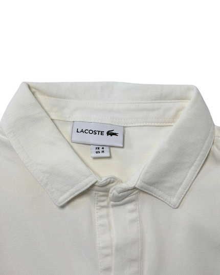 Lacoste Classic White Piqué Polo Shirt - M