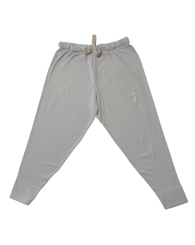 Gymshark Light Gray Ribbed Joggers - XS | Waist: 28"