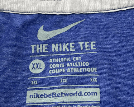 Nike Just Run Athletic Heather Blue Running T-Shirt