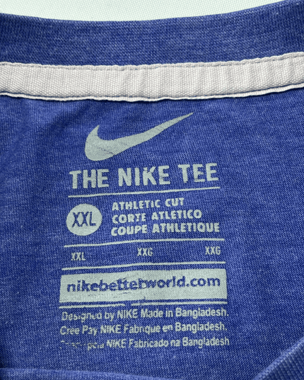 Nike Just Run Athletic Heather Blue Running T-Shirt