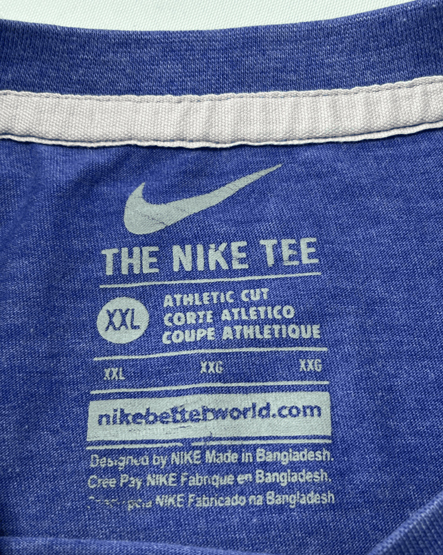 Nike Just Run Athletic Heather Blue Running T-Shirt