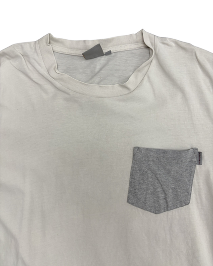 Carhartt WIP with Heather Grey Chest Pocket Off-White T-Shirt  - M
