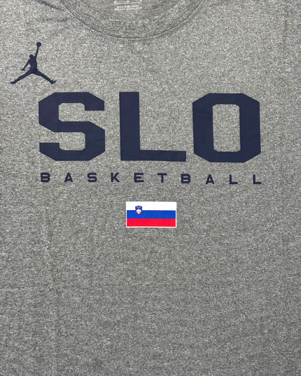 Jordan SLO Slovenia National Basketball Team Grey Dri-Fit T-Shirt - M