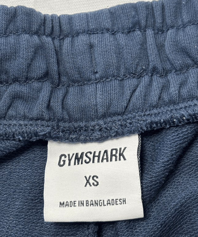 Gymshark Crest Navy Blue Tapered Joggers Sweatpants