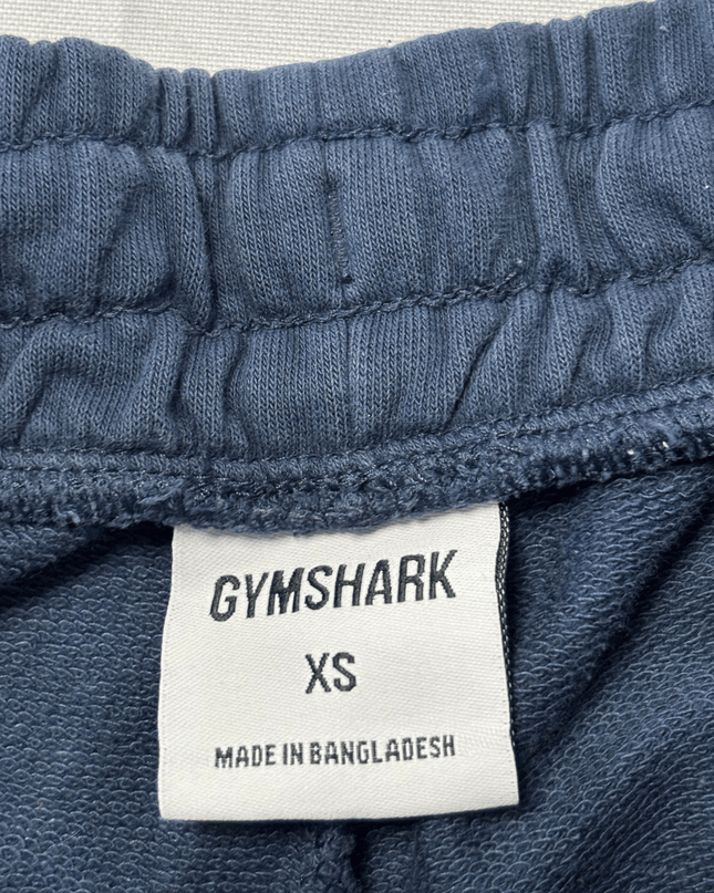 Gymshark Crest Navy Blue Tapered Joggers Sweatpants