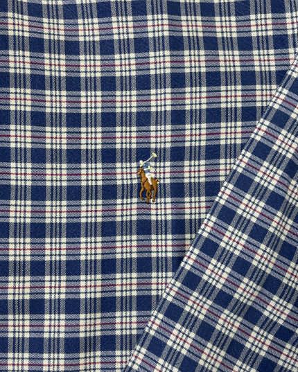 Ralph Lauren Classic Fit Navy & White Check Oxford Shirt - XL