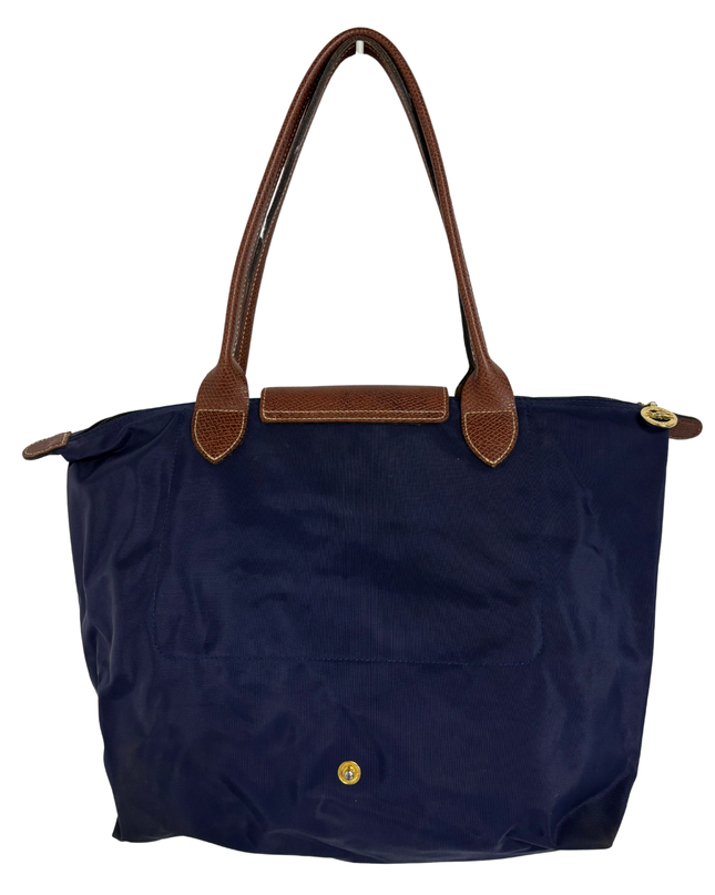 Longchamp Le Pliage Original Medium Navy Blue Shoulder Tote Bag