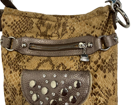 Kathy Van Zeeland Y2K Snakeskin Crossbody Bag
