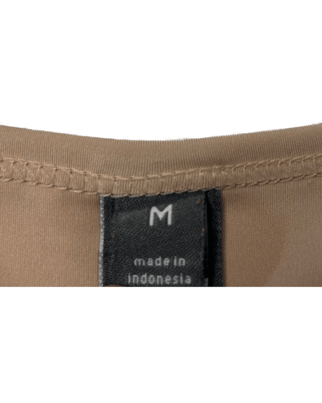 Adidas by Stella McCartney Taupe Performance T-Shirt Laser Cut Vents