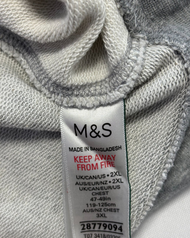 M&S Grey Mix Raglan Sweatshirt