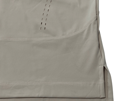 Adidas by Stella McCartney Taupe Performance T-Shirt Laser Cut Vents