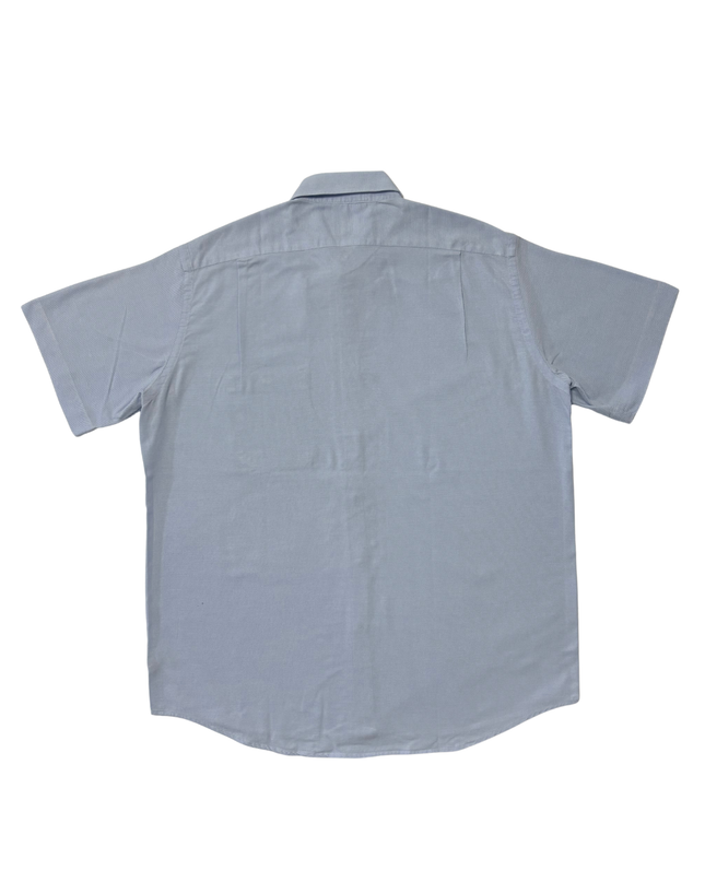Lacoste Light Blue Short-Sleeve Button-Down Shirt - XL
