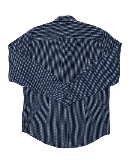 Tommy Hilfiger Light Blue Polka Dot Navy Slim Fit Shirt