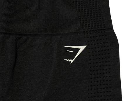 Gymshark Seamless Black High-Waist Perforated Knit Leggings