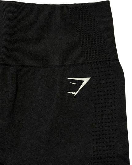 Gymshark Seamless Black High-Waist Perforated Knit Leggings