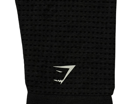 Gymshark Seamless Black High-Waist Perforated Knit Leggings