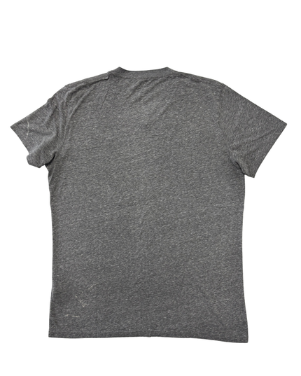 Hollister Heather Grey Slim Fit V-Neck Logo T-Shirt - M
