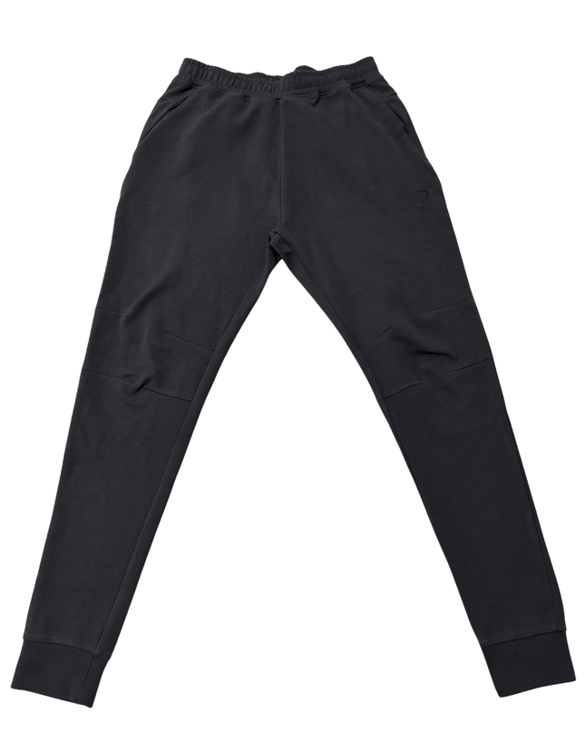 Gymshark Tapered Knee Charcoal Grey Panel Joggers