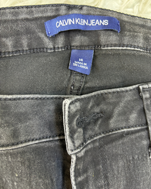 Calvin Klein Dark Wash Black Slim Fit Jeans - XL