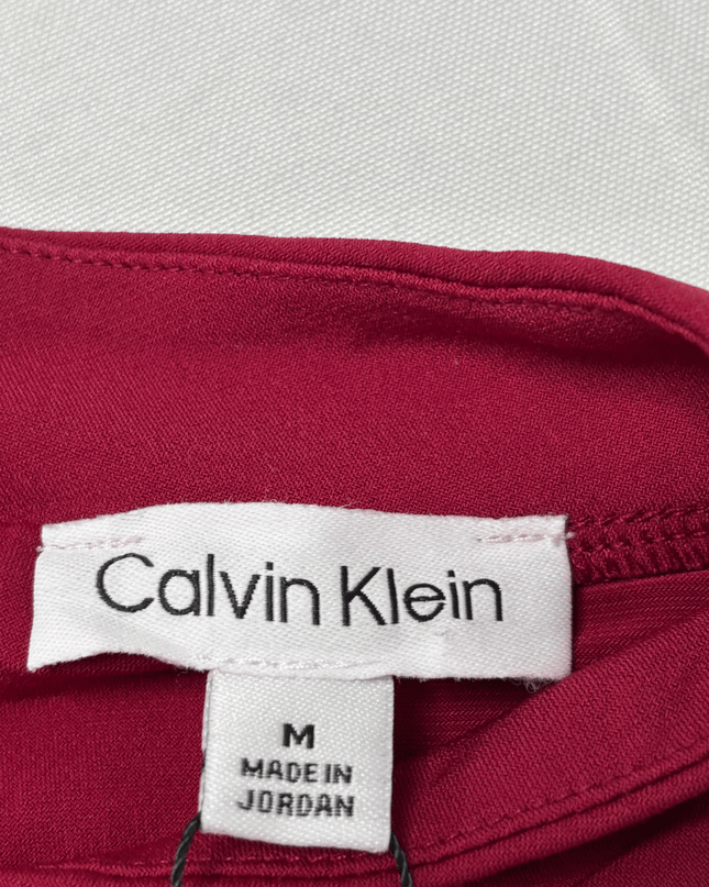 Calvin Klein Women's Long Sleeve Mock Neck Keyhole Top