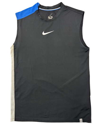 Nike Dri-FIT Black & Blue Sleeveless Training Jersey